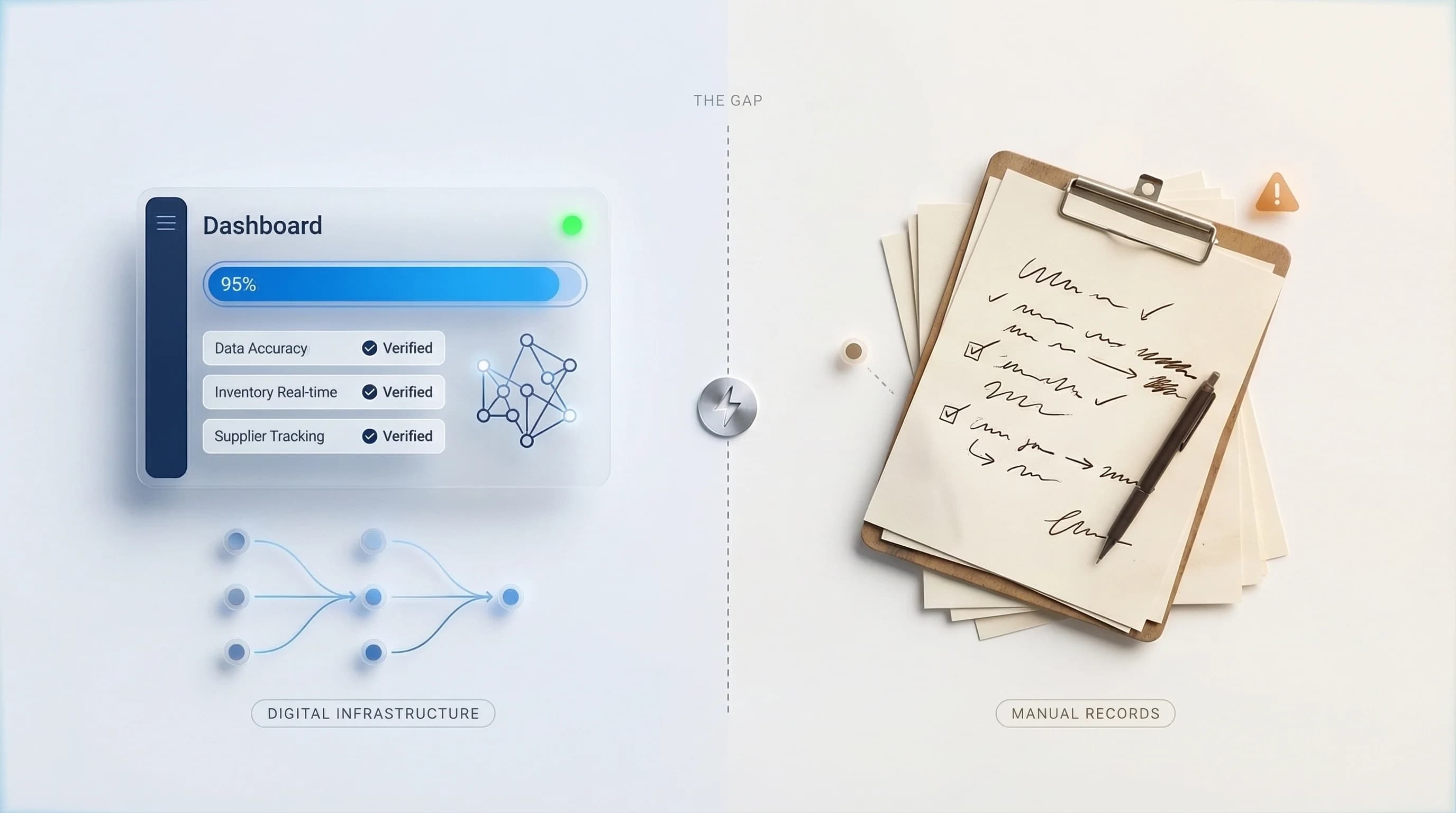 Manual supply chain data collection versus Digital Product Passport automation